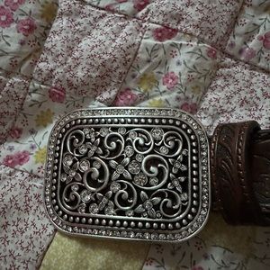 ARIAT- Women’s Fashion Leather Belt ( Dark Brown )